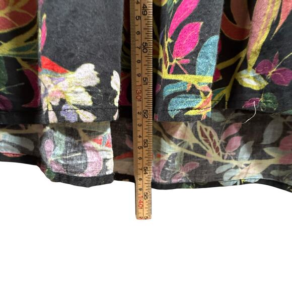 Anthropologie Conditions Apply Maxi Dress Puff Sleeve Open Back Cottagecore | S - Picture 9 of 15